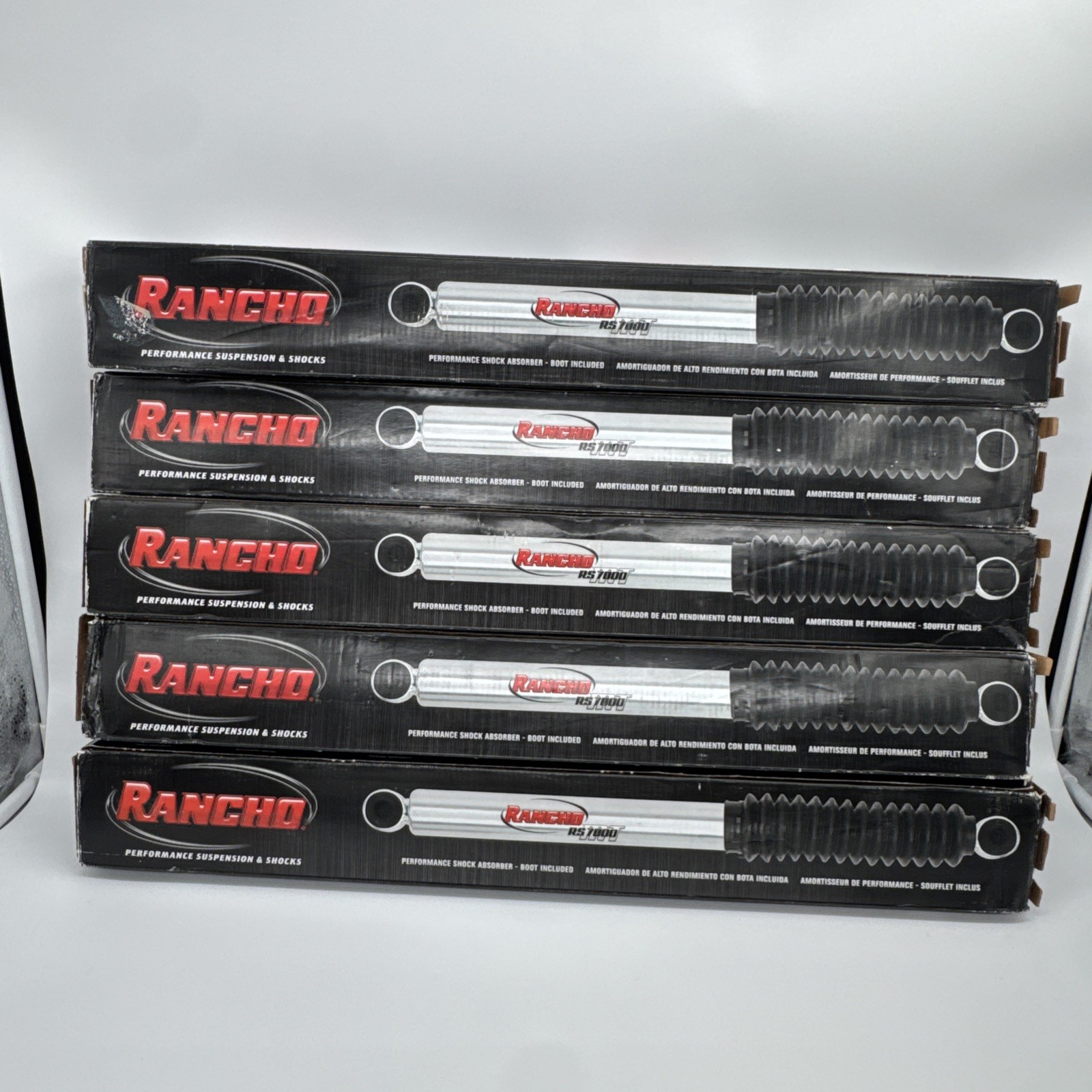 Rancho RS5000X 5pc Shocks Stabilizer Ram 2500 3500 RS55221 RS55269 RS5412