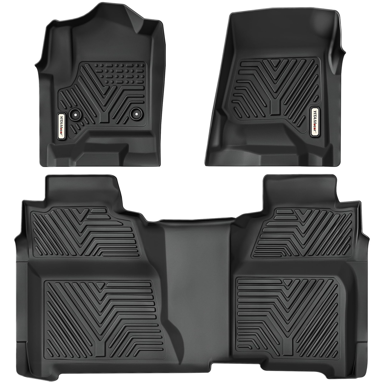 YITAMOTOR Floor Mats Fit 2014-2018 Chevy 38 x 30 x 7 inches, Black