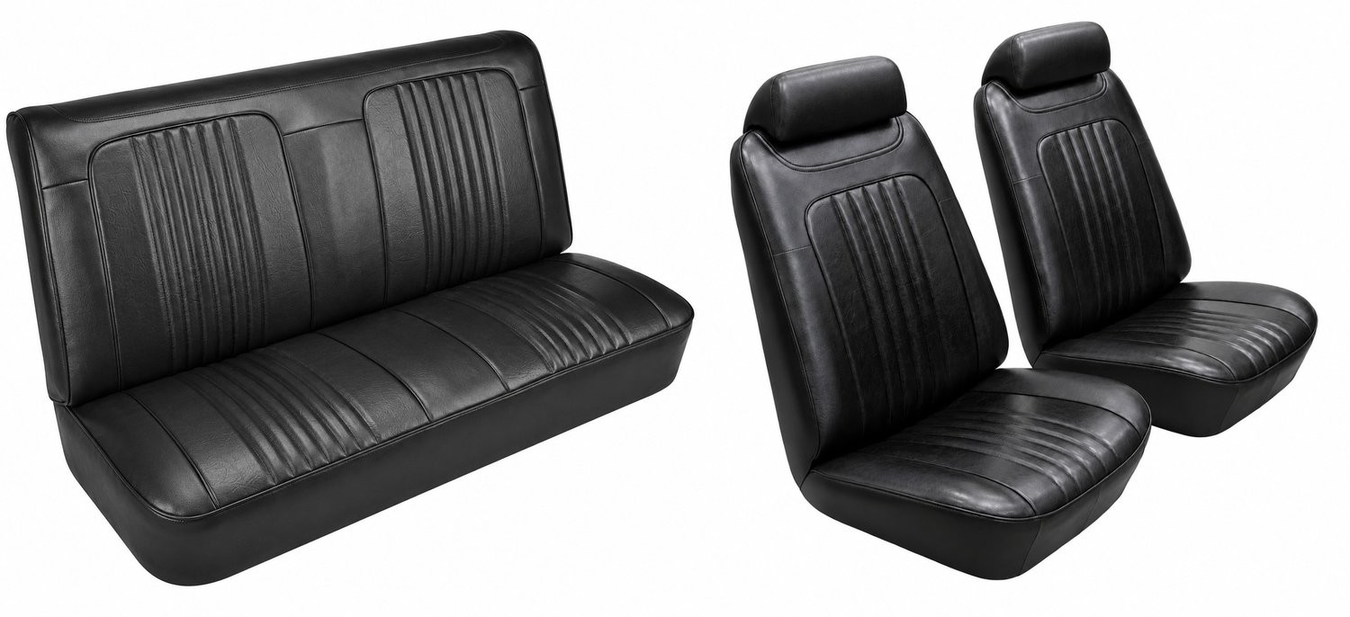 JEGS Front Bucket & Rear Bench Seat Upholstery Kit for 1971-1972 Chevy
