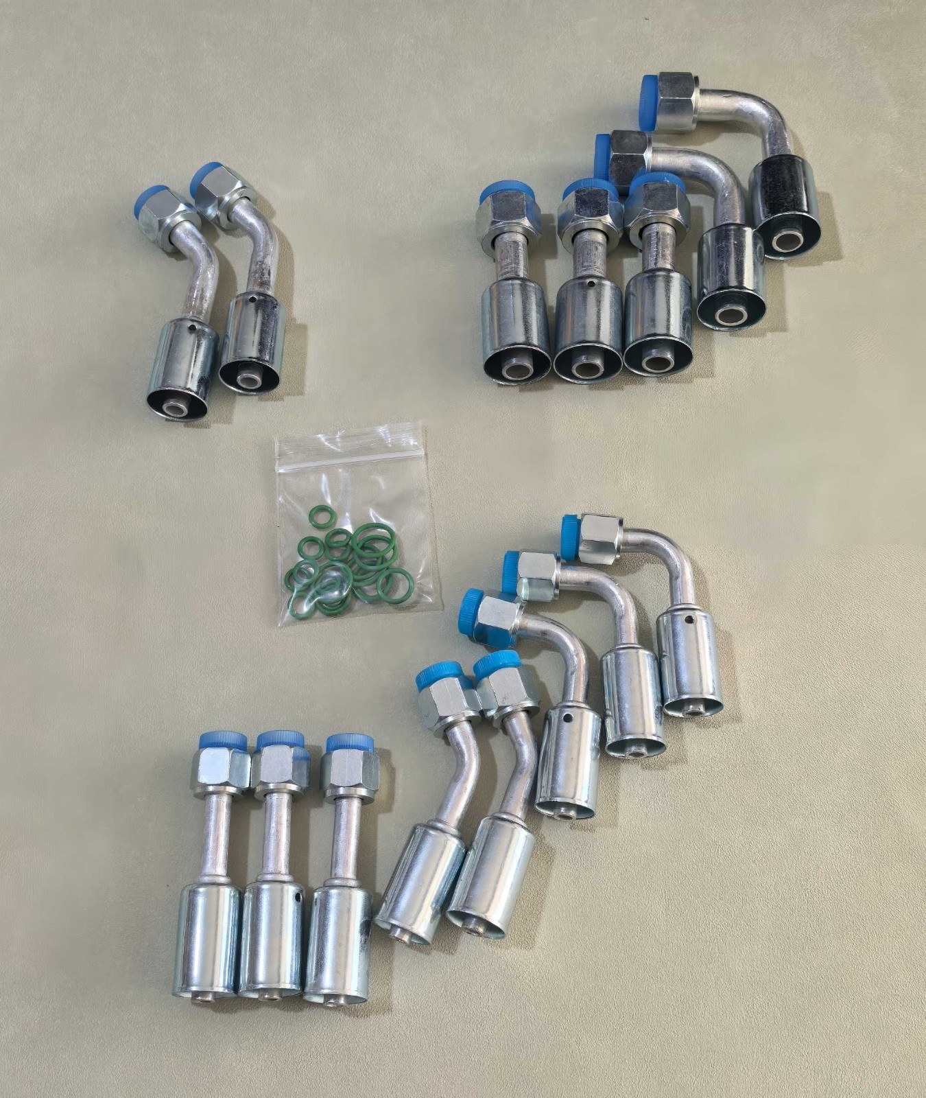 Air Conditioning AC Beadlock Crimp Fittings O Rings Kit #6 #8
Standard Air Conditioning AC Beadlock Crimp Fittings O Rings Kit #6 #8
Standard
