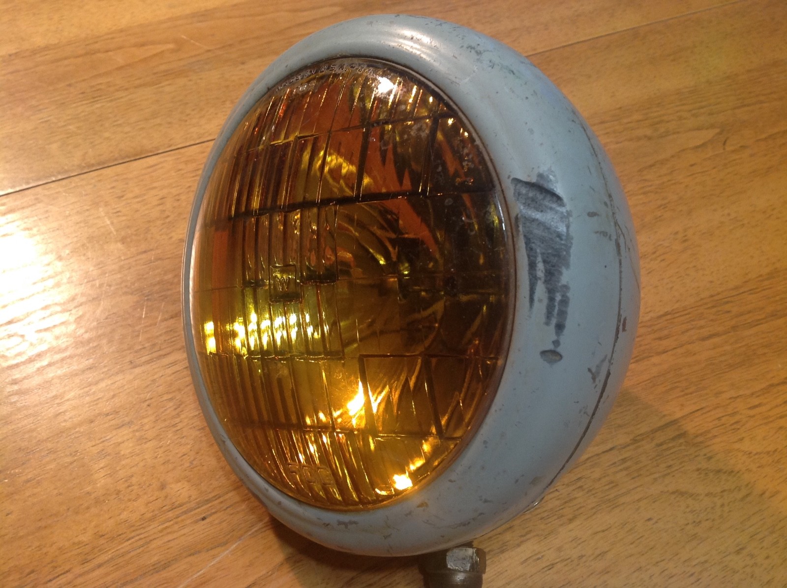 LQQK Early Auto YANKEE CLIPPER Amber fog LAMP vintage light hot rod Rat ROD