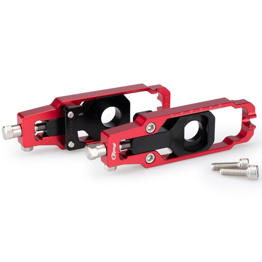 Puig Chain Tension Adjuster - Red 20999R 20999R