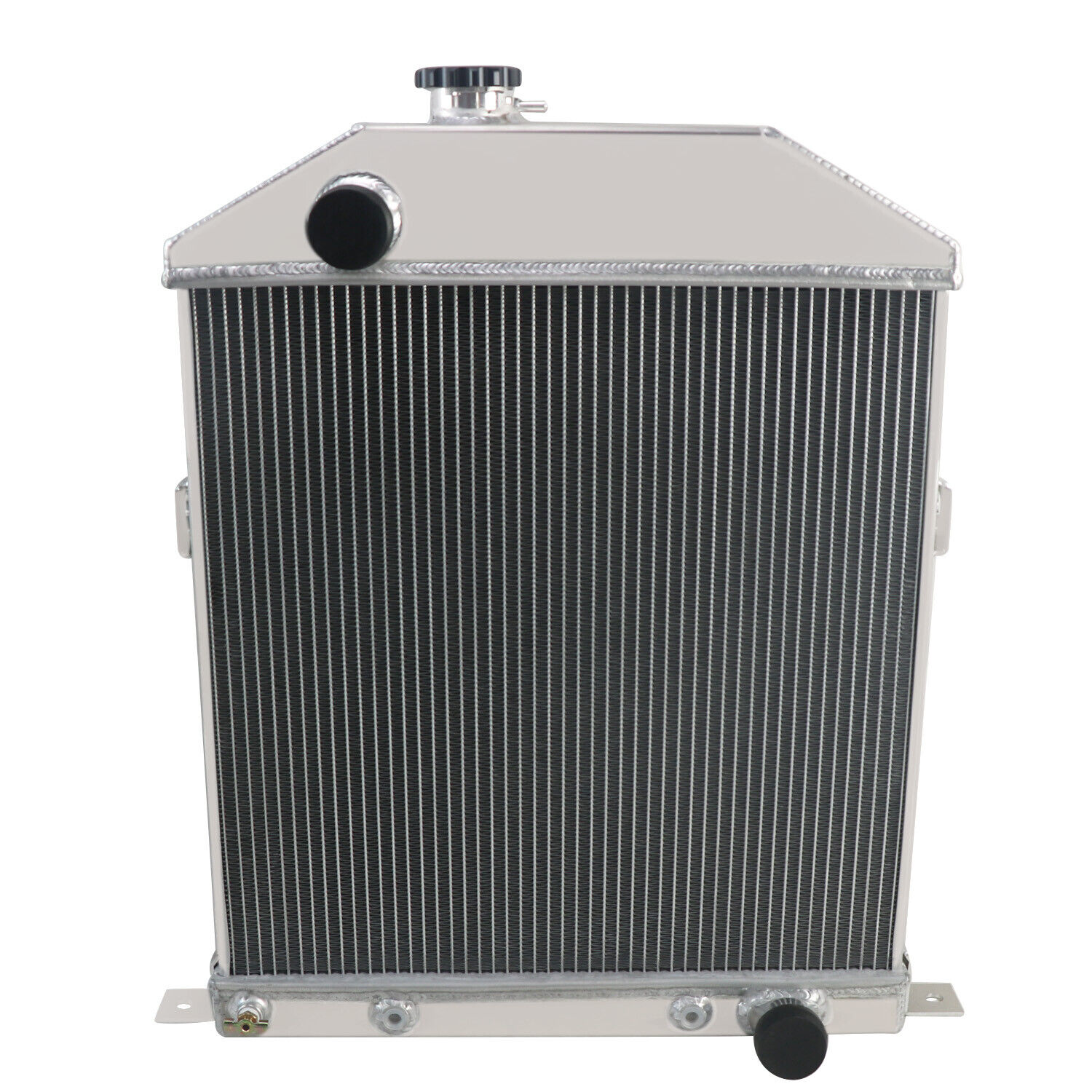 4 Row Radiator For 1942-1948 1946 Ford Deluxe Mercury Chevy Engine 3.6L 3.7L