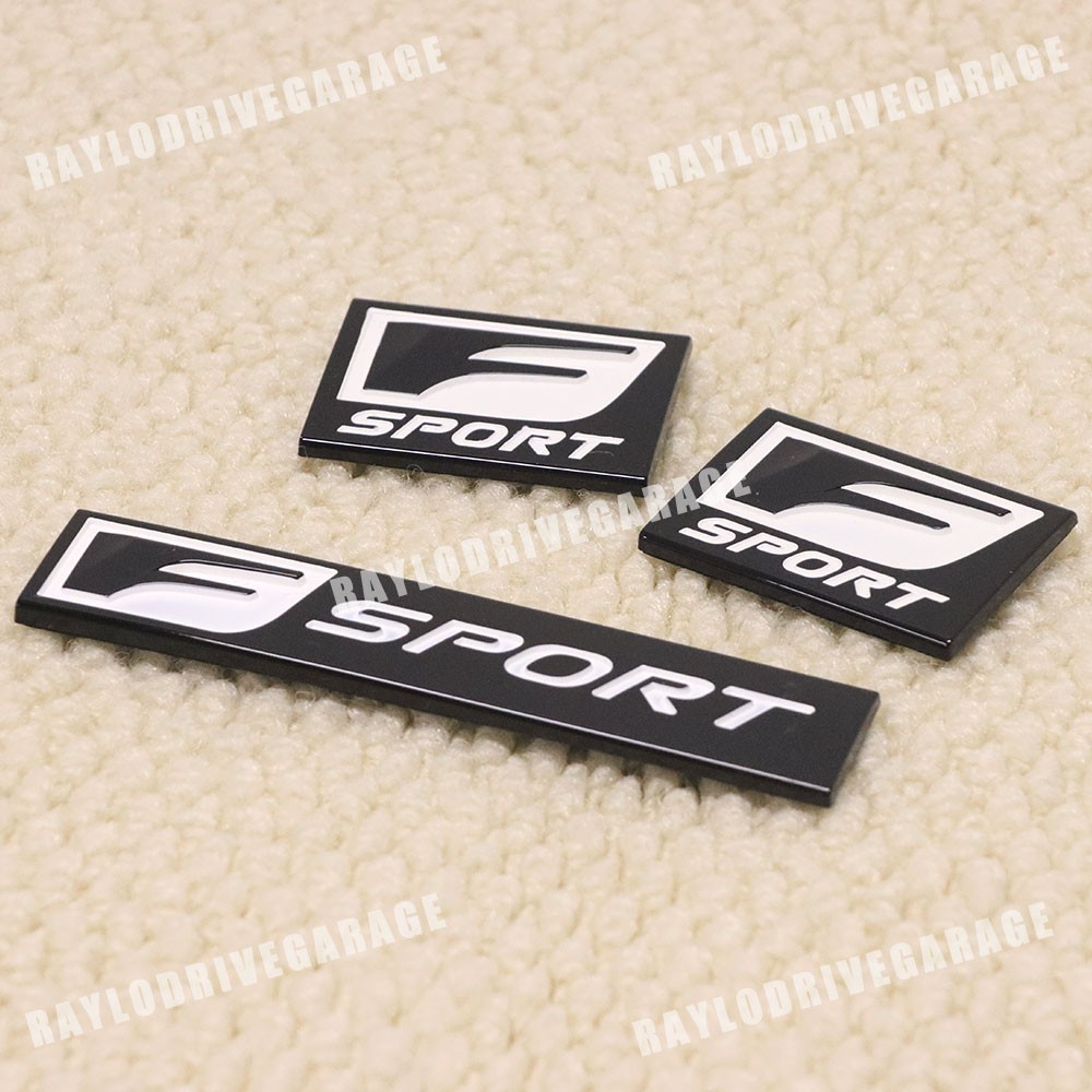3x F-Sport Emblem Fender Rear Side Replacement Badge For IS-F GS F RC IS250 350