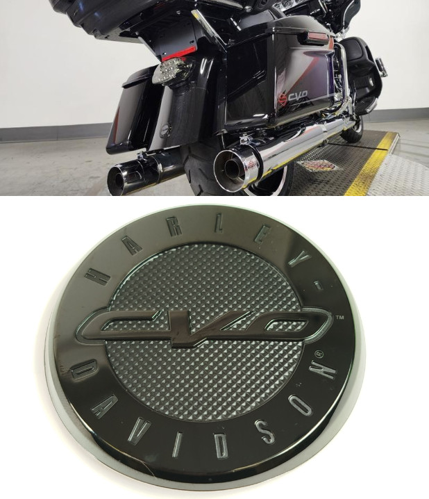 Harley Davidson CVO Touring Gloss Black Rear Fender Medallion Emblem 2008-2023