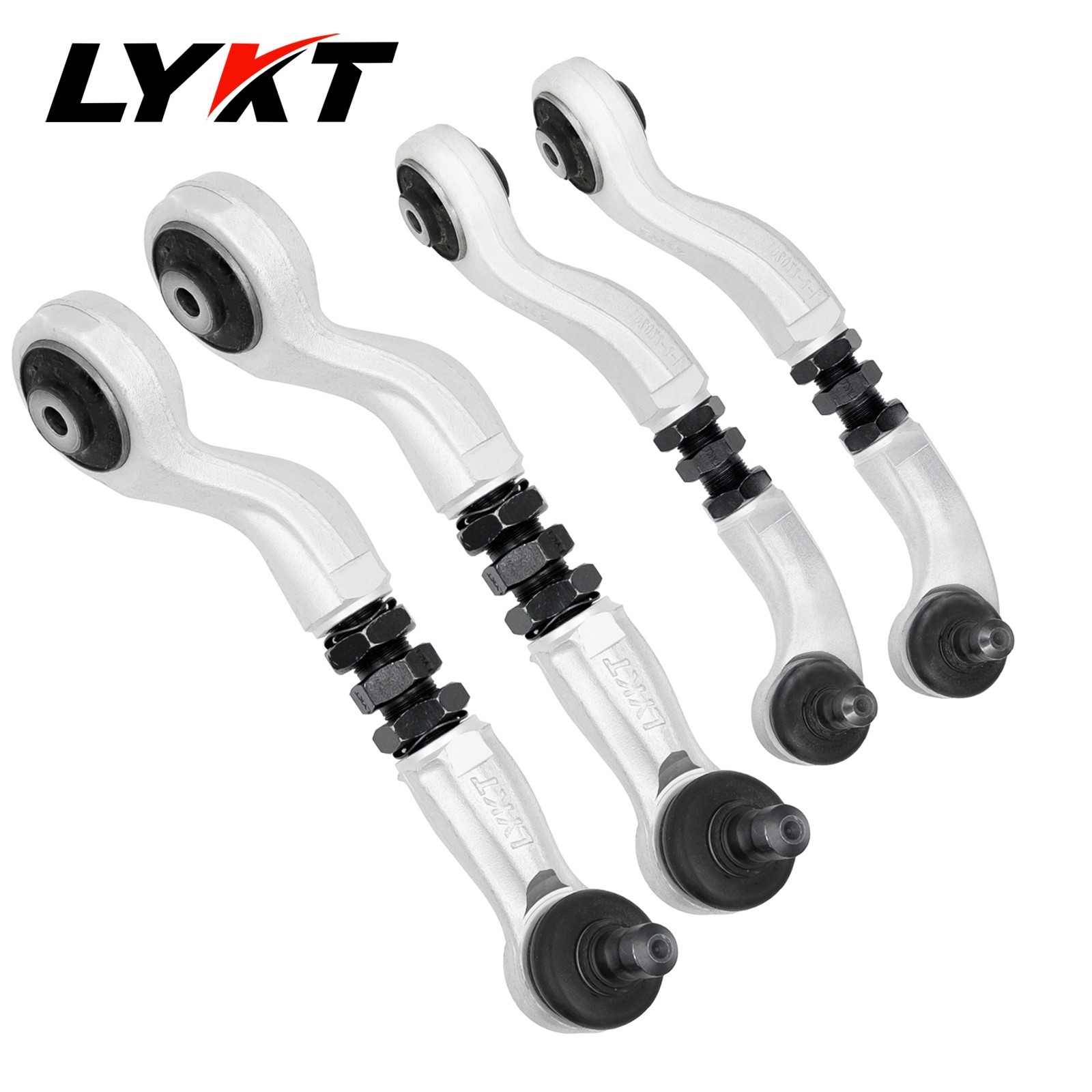 LYKT 4pcs Front Adjustable Camber Arms for AudiQ5、A4～7、RS5～7、S4～7 & PorscheMacan