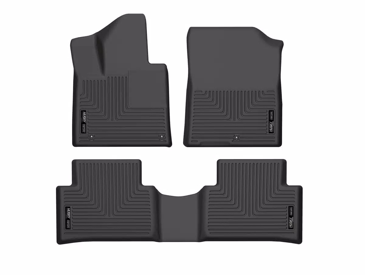 Husky Liners Weatherbeater Floor Mats Fit 2021-2025 Kia Sorento Front/2nd Black