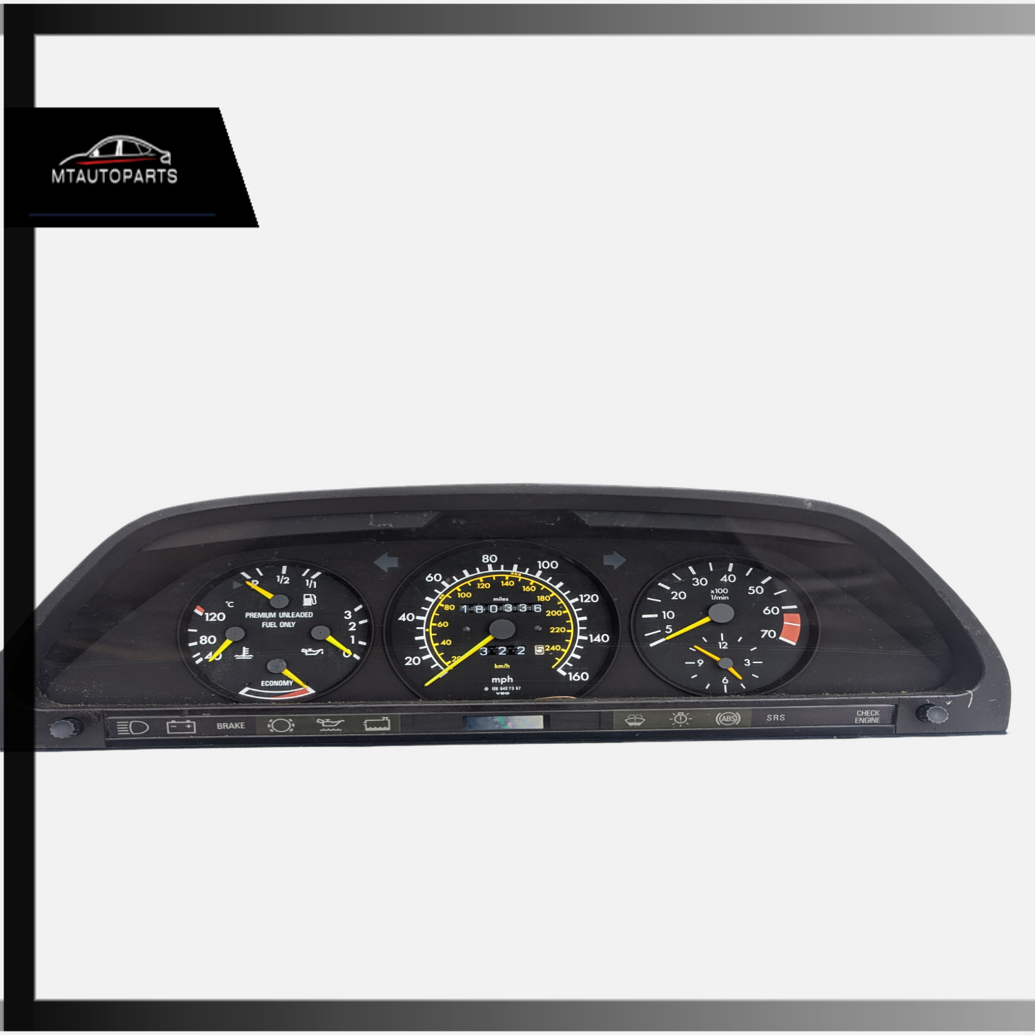 93-95 Mercedes W140 S500 S420 Instrument Cluster Speedometer 1265427357