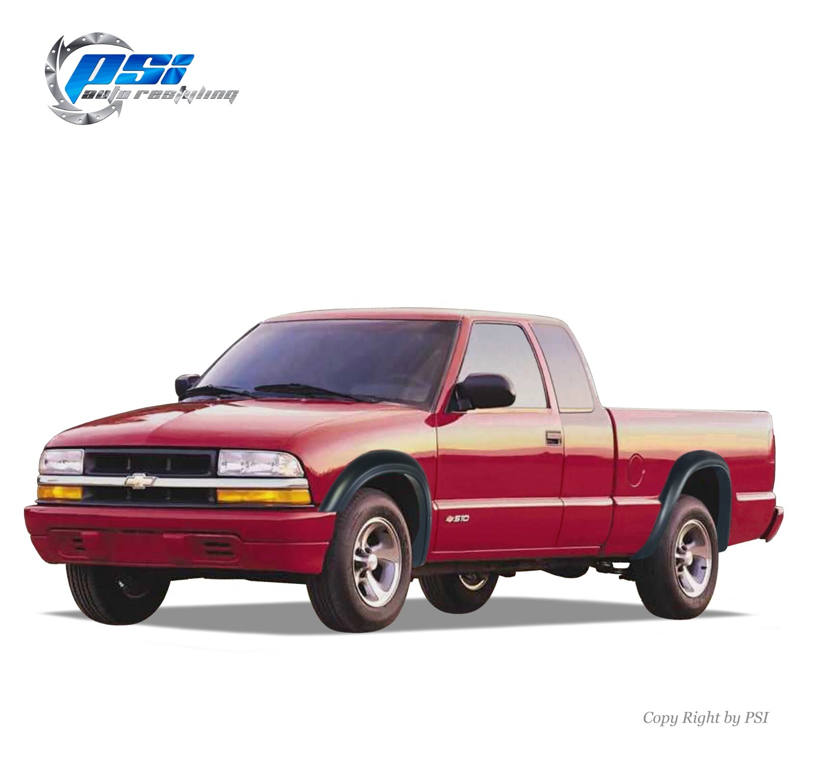OE Style Fender Flares Fits Chevrolet Blazer 95-05; S10 94-03 Full Set Paintable