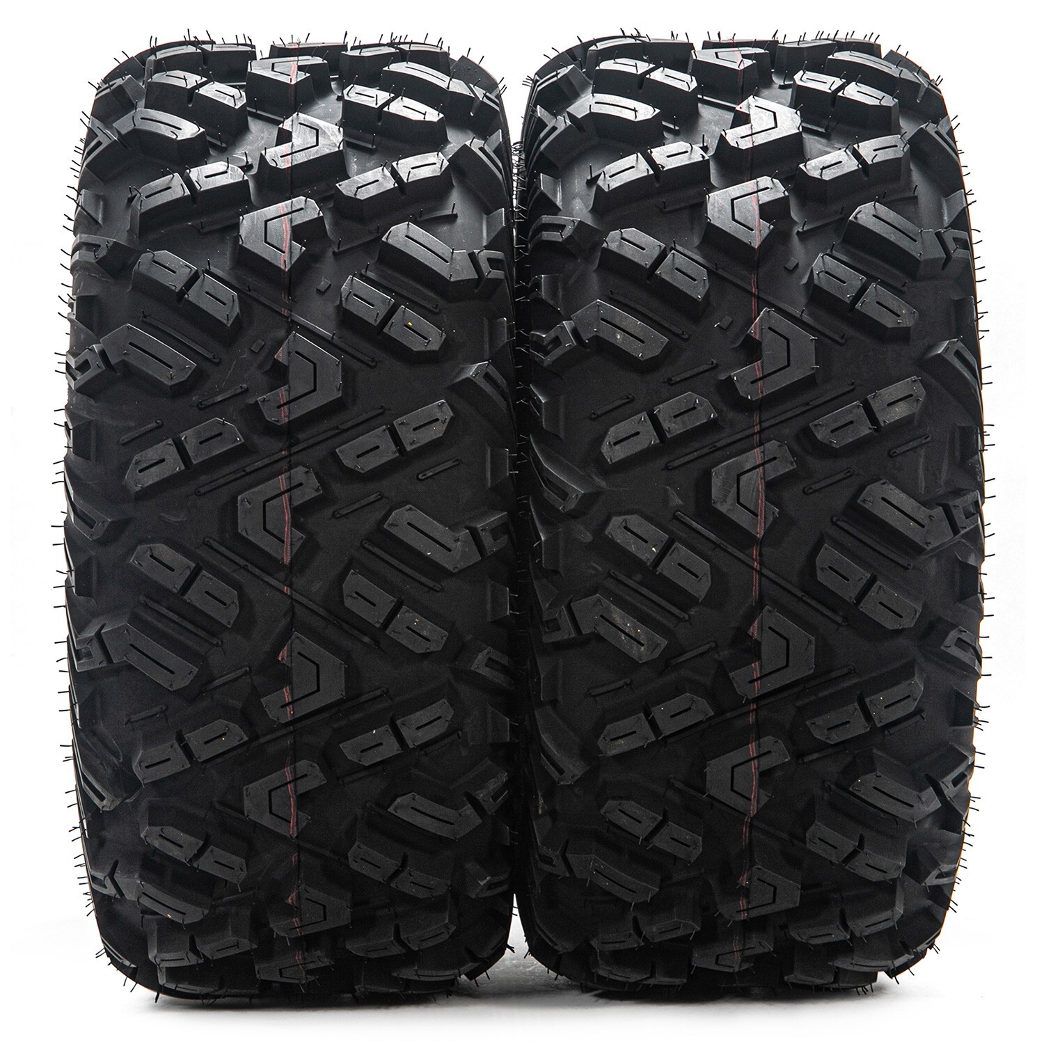 25x11-12 Set 2 ATV Tires 6Ply 25x11x12 UTV Tires 25 11 12 All Terrain Heavy Duty
