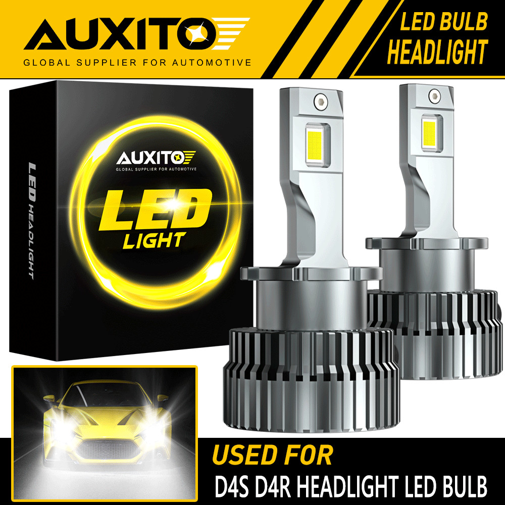 AUXITO D4S D4R LED Headlight Bulb Replace HID Xenon Lamp 6000K Bright 40000LM EA