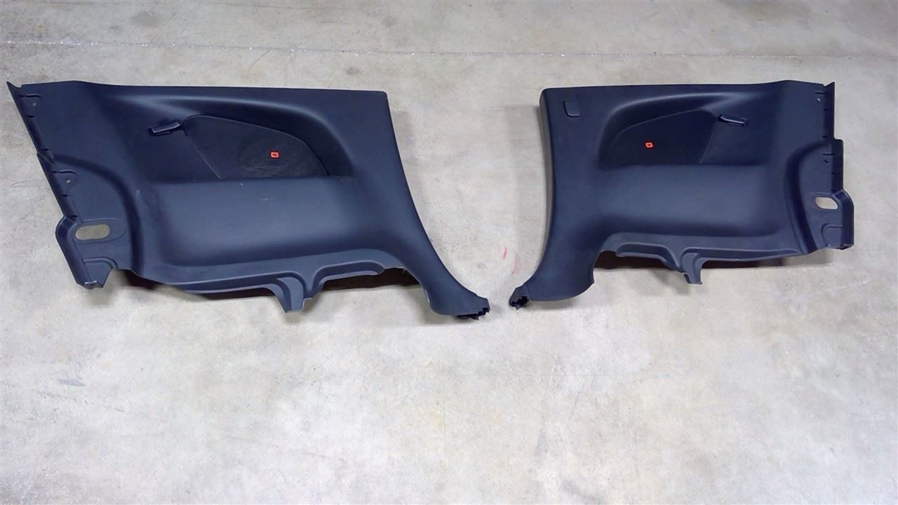 Driver and Passenger Rear Interior Quarter Panel Trims Black 00-05 CELICA 113846