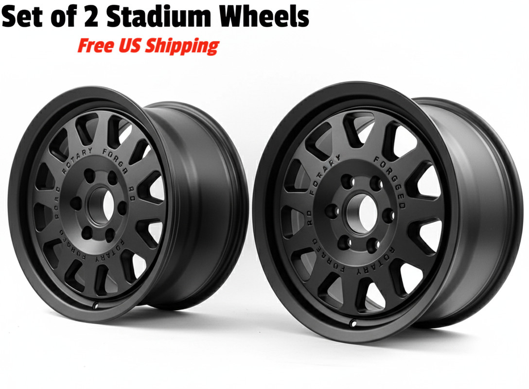 Black Rhino Stadium Matte Black Wheels 17x8