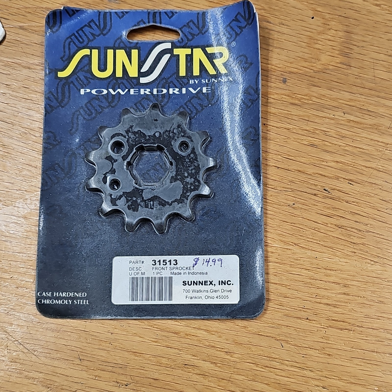 SUNSTAR FRONT SPROCKET 31513 Japan Sunnex Chromoly Steel Power Drive SUNSTAR FRONT SPROCKET 31513 Japan Sunnex Chromoly Steel Power Drive