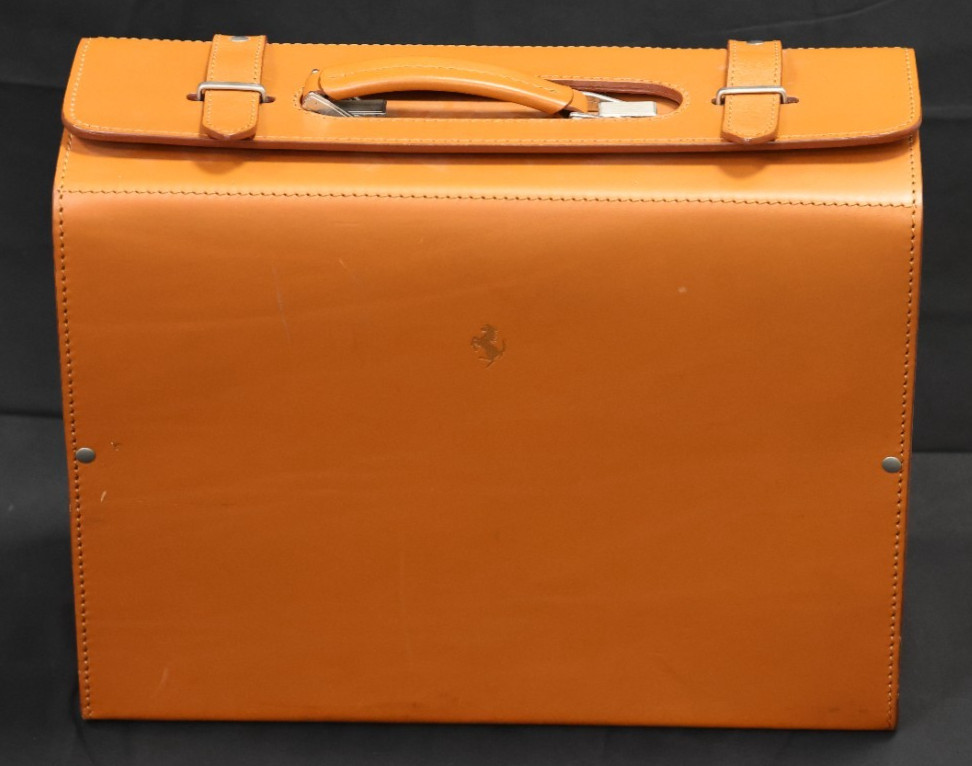 Ferrari Schedoni Leather Cleaning Kit Case or Tool Bag 1990s EX+