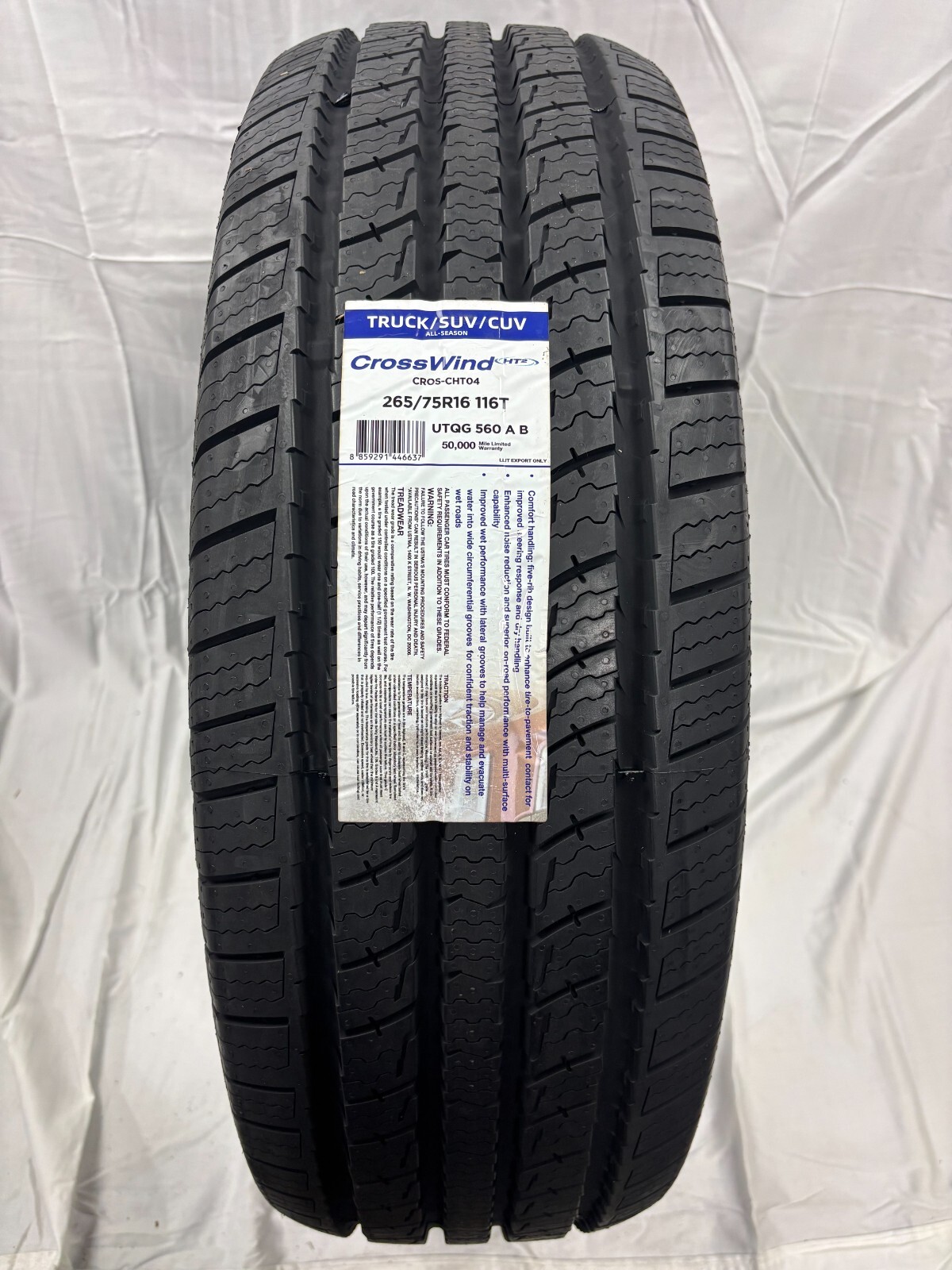 2 (Two) New Crosswind HT2 - 265/75R16 Tires 2657516 265 75 16