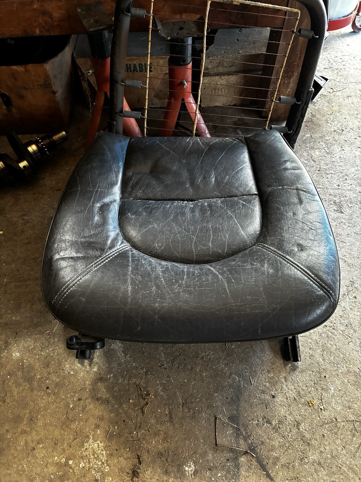 1981 - 1987 Classic Saab 900 Right Passenger Manual Front Seat Bottom & Track
