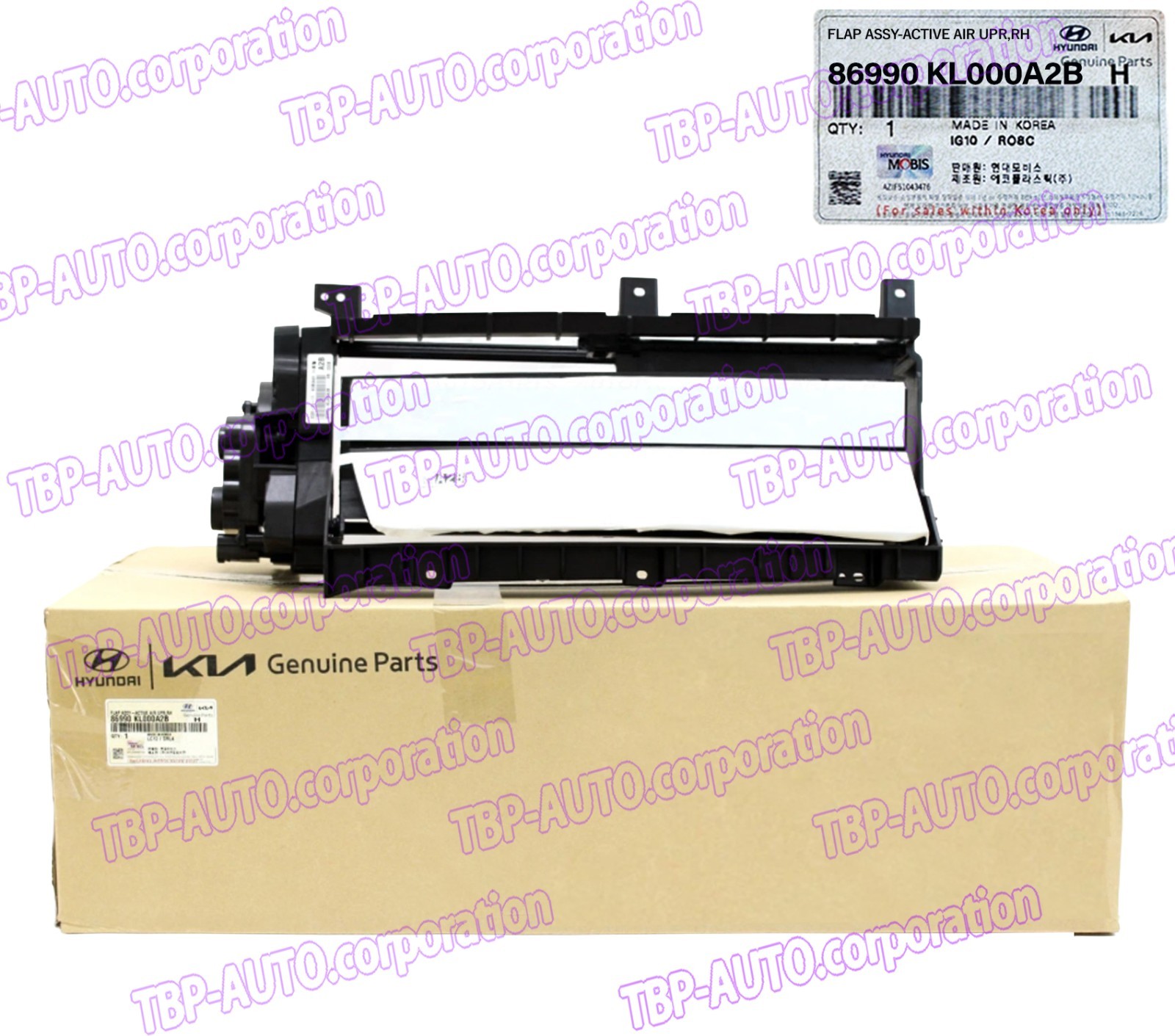 OEM ⚙ Active Air Grille Shutter Flap Right 2023-25 Hyundai Ioniq-6 86990KL000A2B