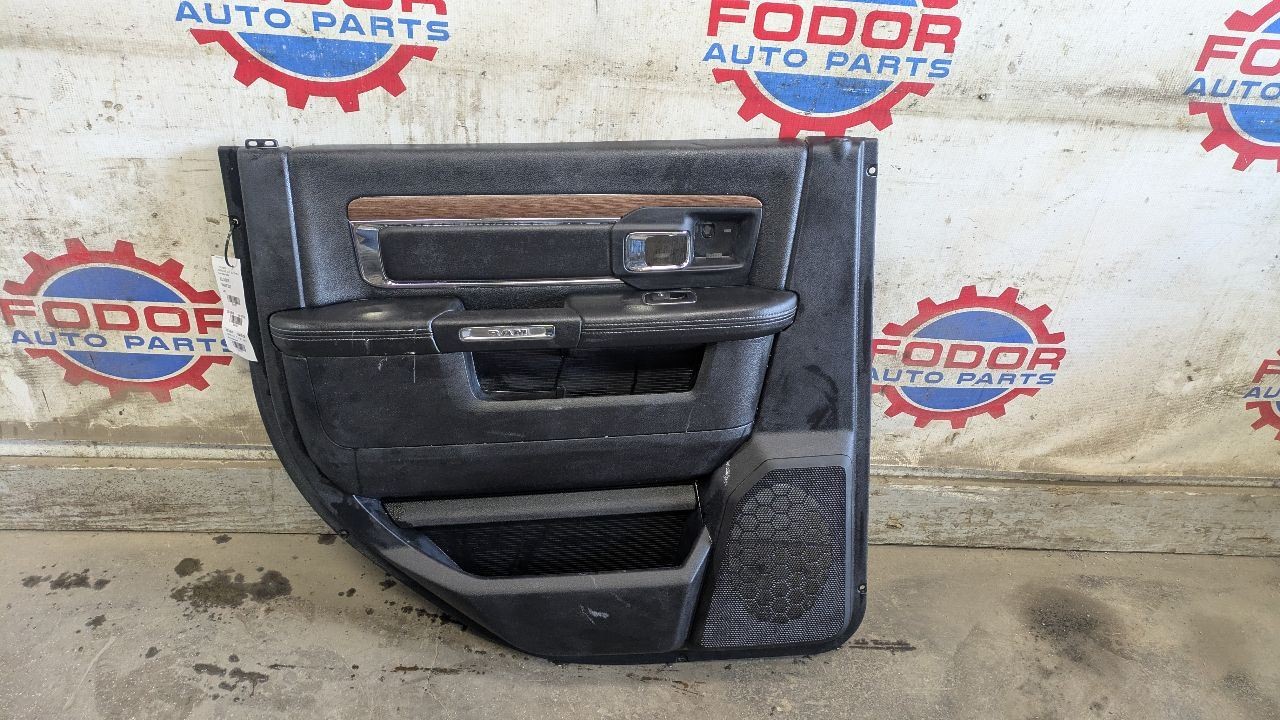 13-18 Ram Laramie left rear black door panel 1500 2500 3500 drivers side 