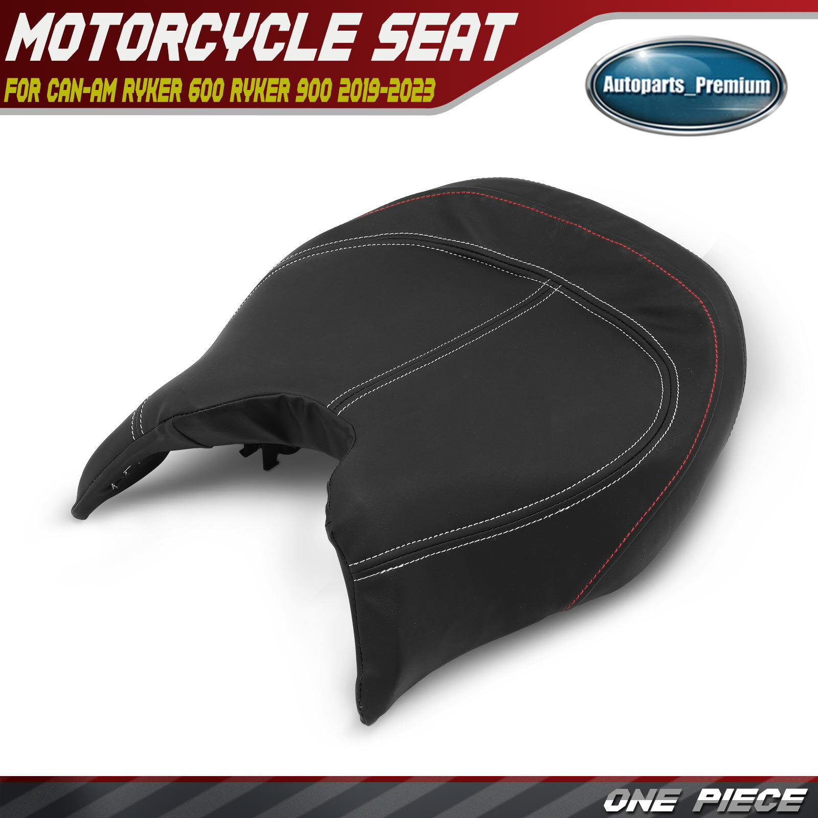 Black Motorcycle Driver Comfort Seat for Can-Am Ryker 600 Ryker 900 2019-2023