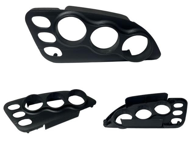 95 99 Mitsubishi Eclipse 52mm Triple Gauge Pod Mount Dash Center Air Vent