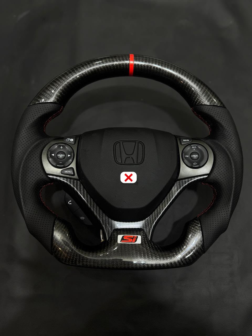 Honda Civic 9th generation 2012-2015 carbon fiber Fully custom steering wheel