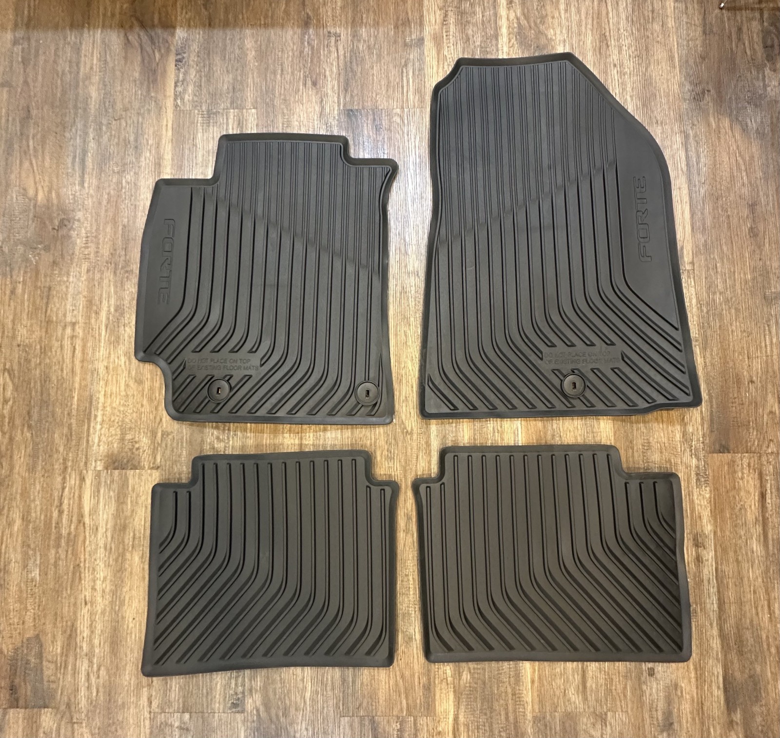 OEM -  2019-24 KIA FORTE ALL WEATHER FLOOR MAT SET OEM PART # M6F13-AC000