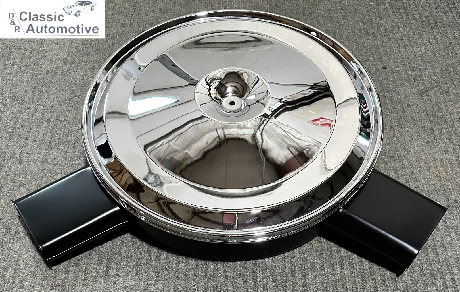1970-1972 Chevy Camaro Z28 Dual Snorkel Air Cleaner Assembly Breather Chrome Lid