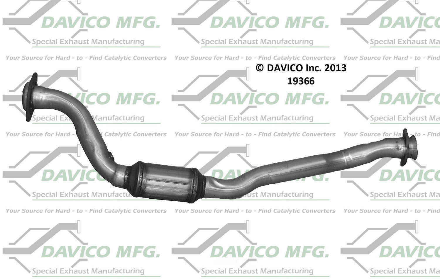 Catalytic Converter-Exact-Fit Davico 19366