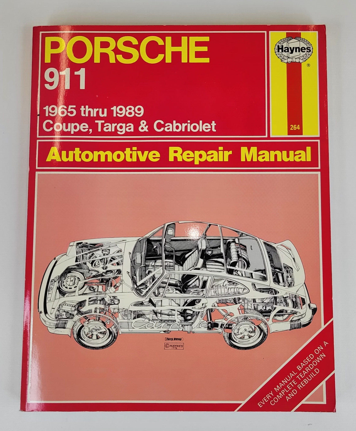 Haynes Porsche 911 1965 thru 1989 Coupe Targa & Cabriolet Repair Manual Like New