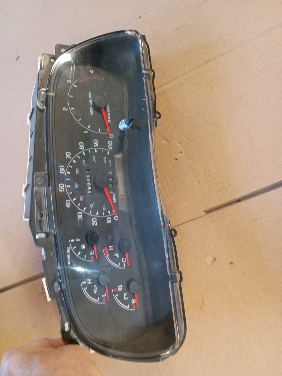 99-01 Ford F250 F350 F450 F550 7.3 Diesel Gauge Cluster XC3F-10848-AA 190k