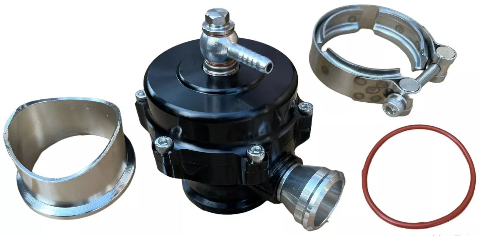Black 50mm Blow off Valve BOV 18PSI Spring fits Tial Q V-Band Turbo Supercharge