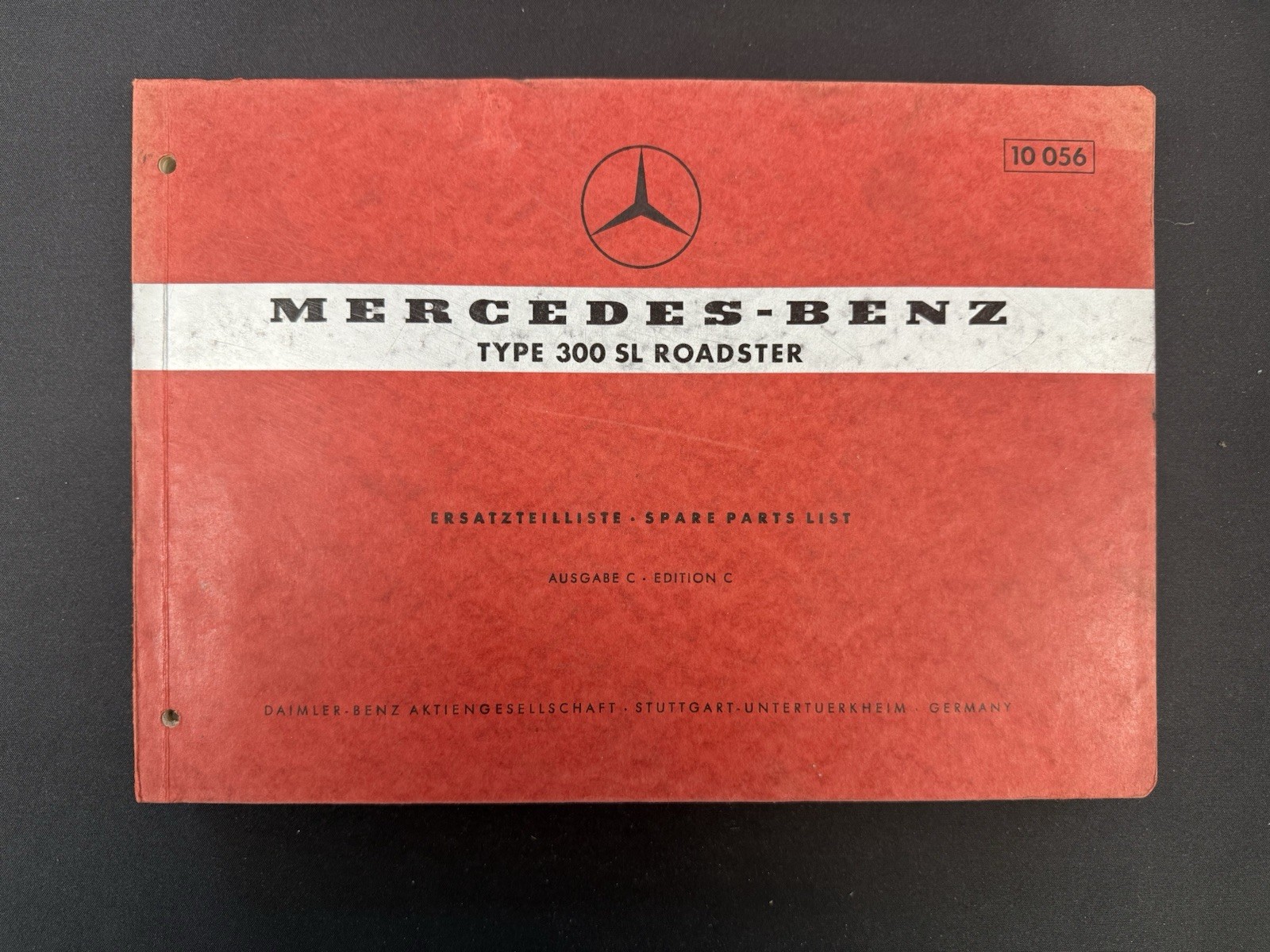 Mercedes-Benz Spare Parts List Edition C Type 300 SL Roadster 10 024