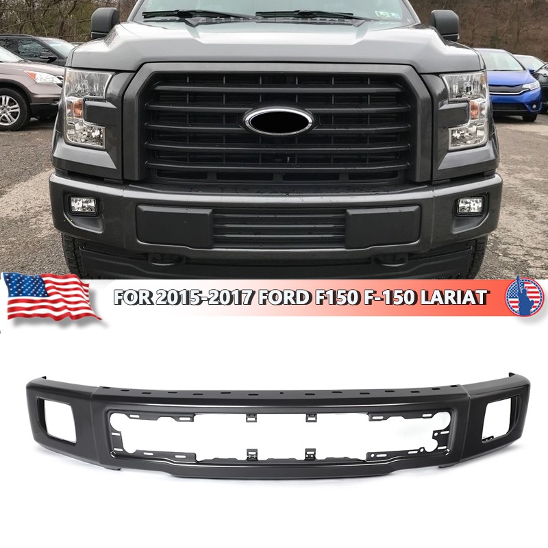 For 2015-2017 Ford F-150 F150 XL Painted Magnetic Metallic Front Bumper Face Bar