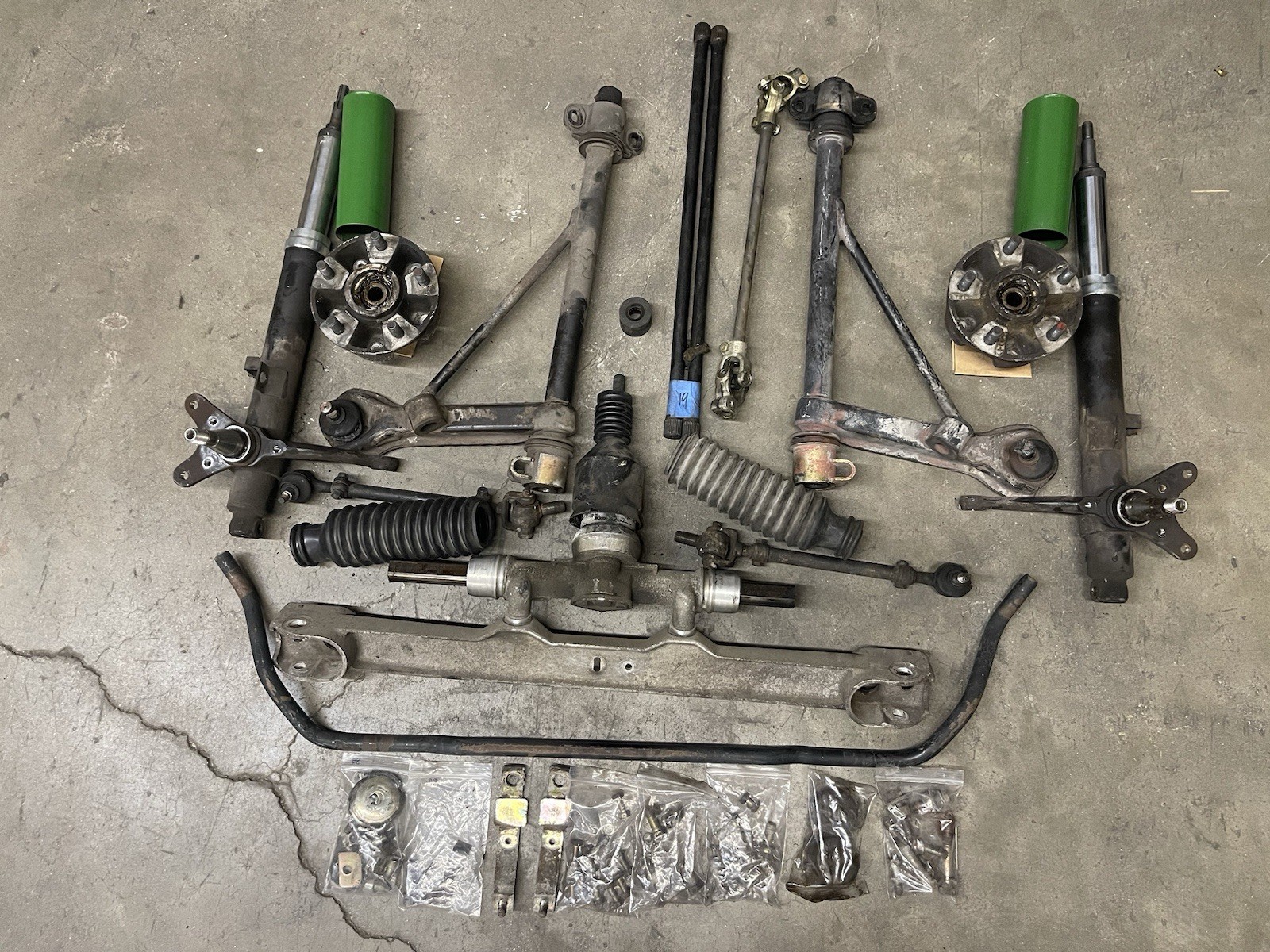 Porsche 911 930 Carrera Front Suspension Assembly 65-89 + 914 Upgrade B6 Inserts