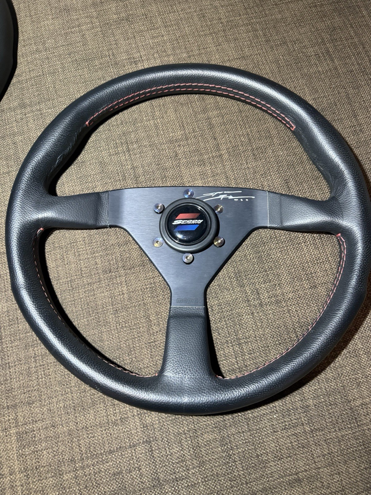 Signed Gen 2 Spoon Sport Steering Wheel with Horn Button