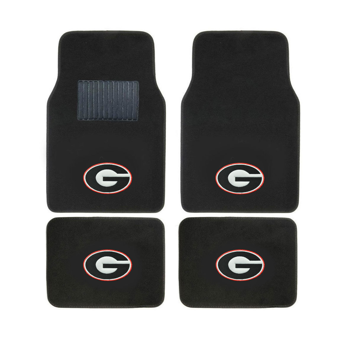 New 4pcs NCAA Georgia Bulldogs Car Truck Front Rear Carpet Floor Mats Set New 4pcs NCAA Georgia Bulldogs Car Truck Front Rear Carpet Floor Mats Set