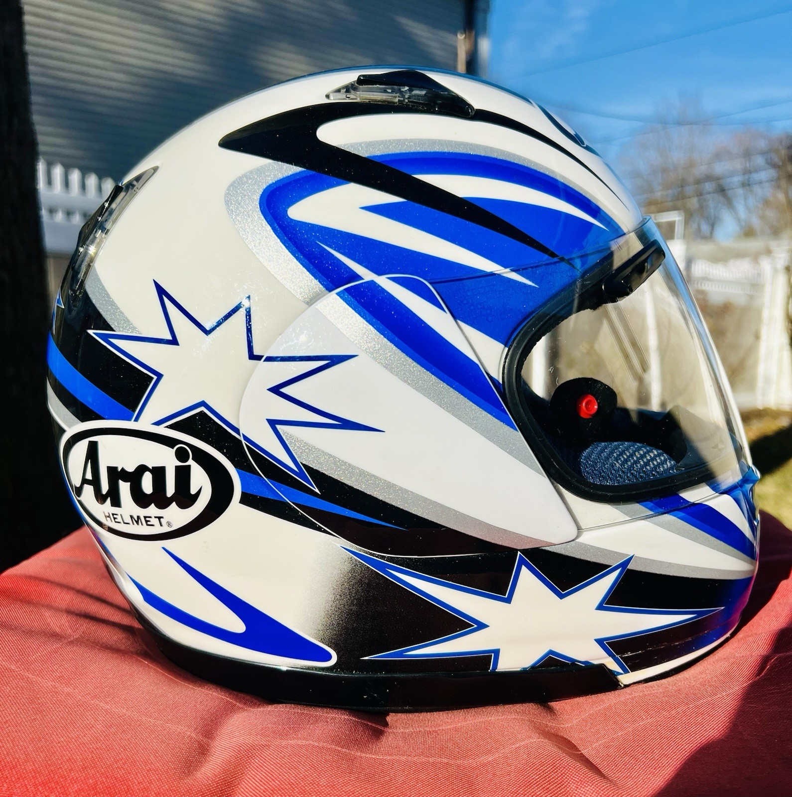 Vintage 2008 Arai Astral Shooting Star Full Face Helmet/Clear Visor/Size Medium Vintage 2008 Arai Astral Shooting Star Full Face Helmet/Clear Visor/Size Medium