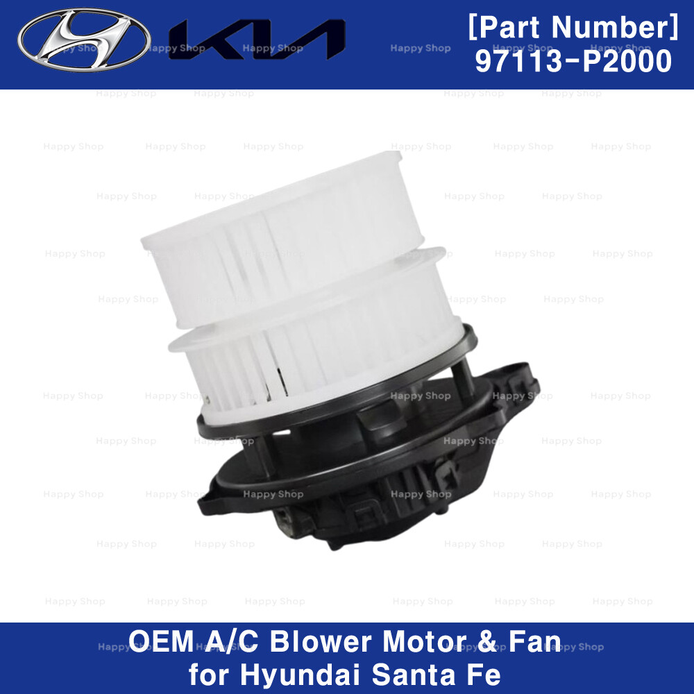 Genuine OEM 97113P2000 A/C Blower Motor & Fan for Hyundai Santa Fe
