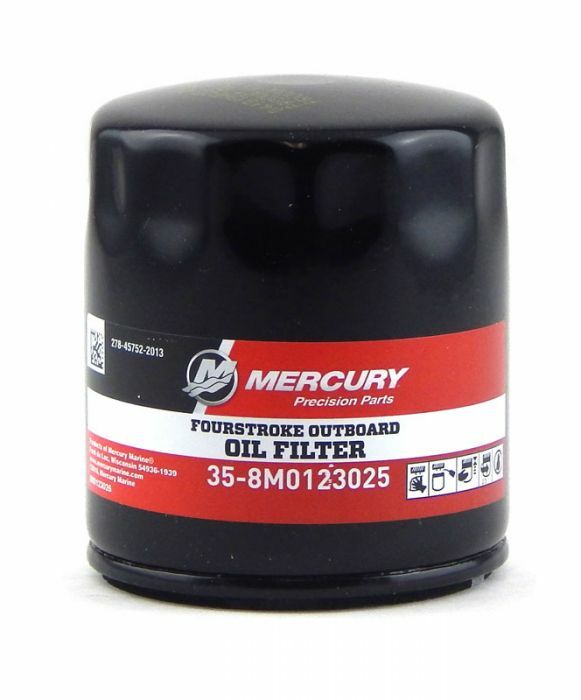 Mercury Marine New OEM 175 to 300 HP V6 & V8 Outboard Oil Filter, 35-8M0123025 Mercury Marine New OEM 175 to 300 HP V6 & V8 Outboard Oil Filter, 35-8M0123025