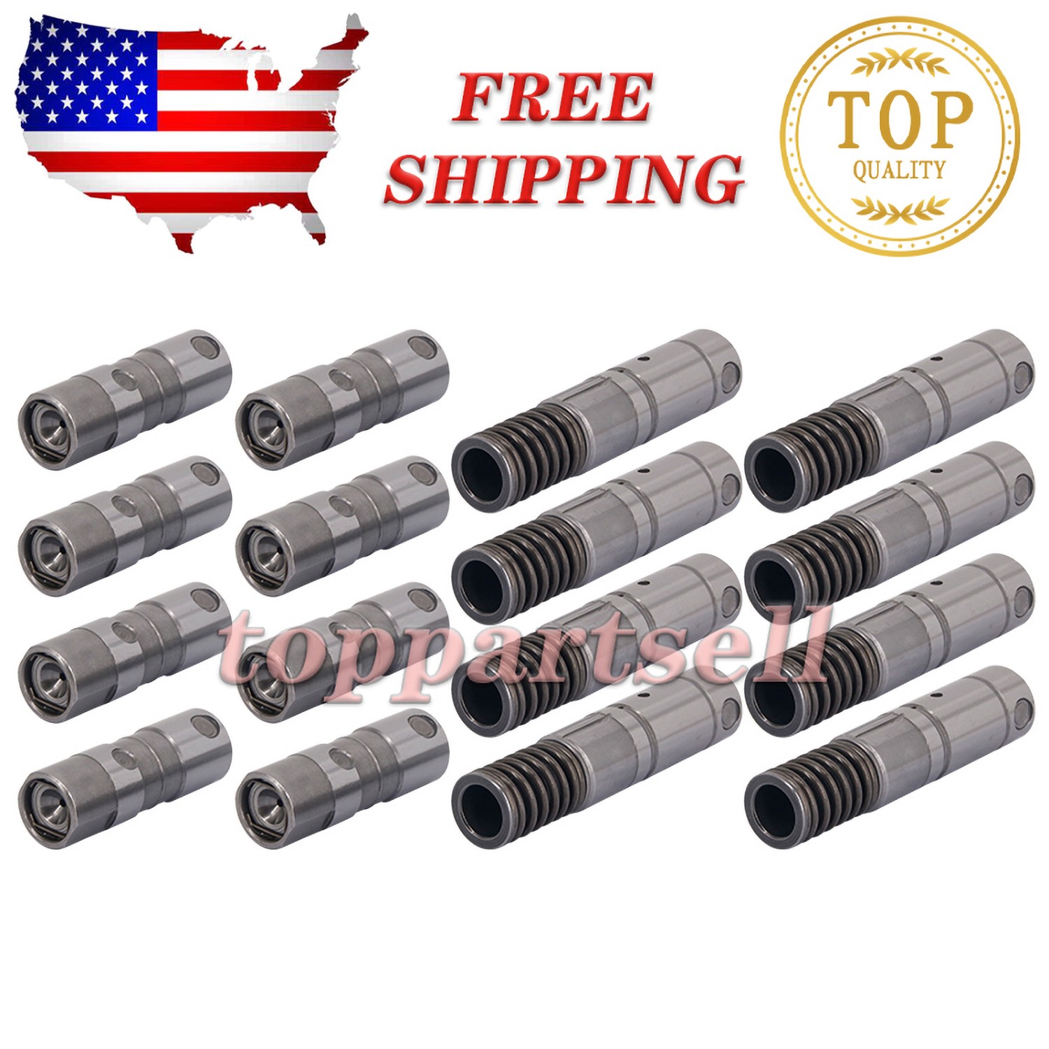 16X Valve Lifters 12499225 12645725 For 2014-2015 Chevrolet Silverado GMC Sierra