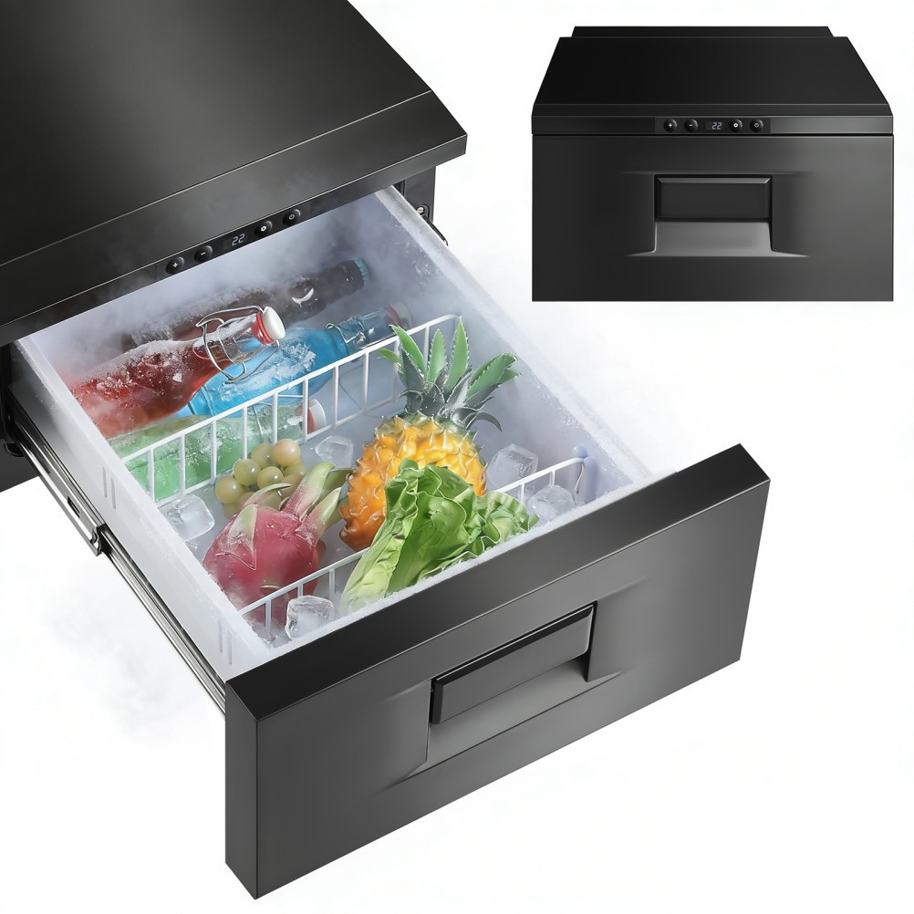 33QT 31L Drawer Fridge 12V Fridge Portable Refrigerator for Camper Car Truck RV