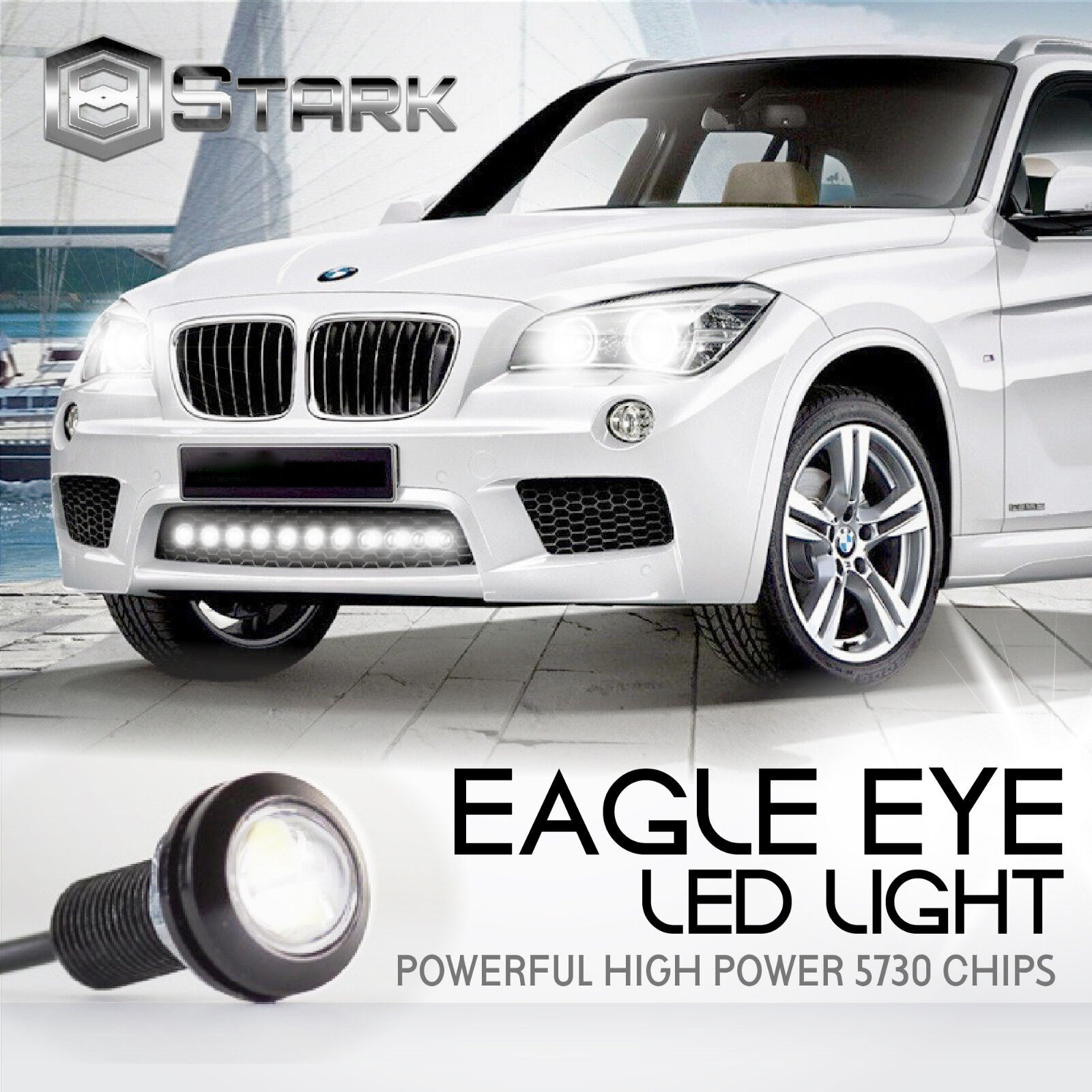 Eagle Eye 18mm 5730SMD High Power LED Fog Light DRL Backup Signal Bulbs PCS