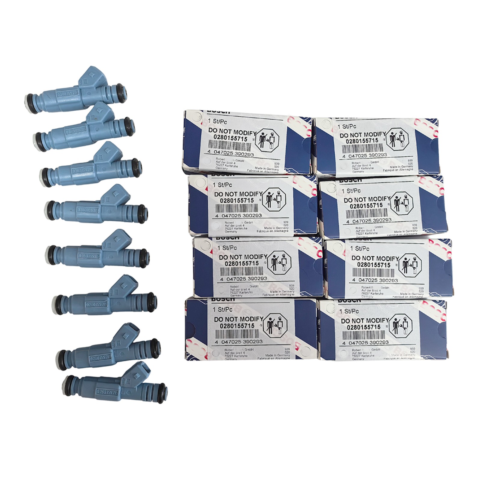 8X OEM Bosch Fuel Injectors Fit For Chevrolet Corvette 5.7L 1985-2004 0280155715