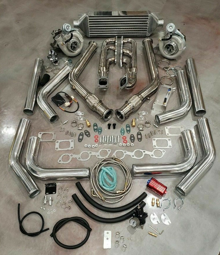 FOR Ford Mustang V6 3.8L TWIN TURBO T3T4 Turbocharger Kit Custom Built 550+ HP FOR Ford Mustang V6 3.8L TWIN TURBO T3T4 Turbocharger Kit Custom Built 550+ HP