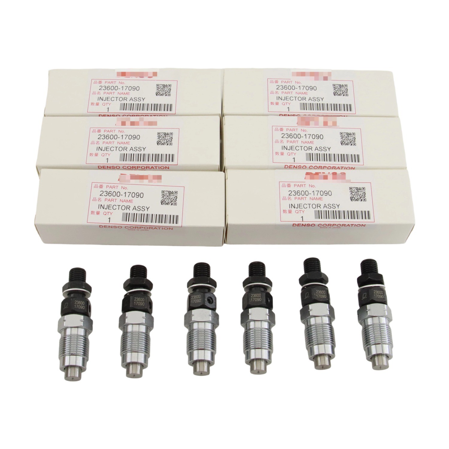 6X 093500-5810/23600-19075 DENSO GENUINE HOLDER & NOZZLE SET 1HZ 4.2 LTR OEM