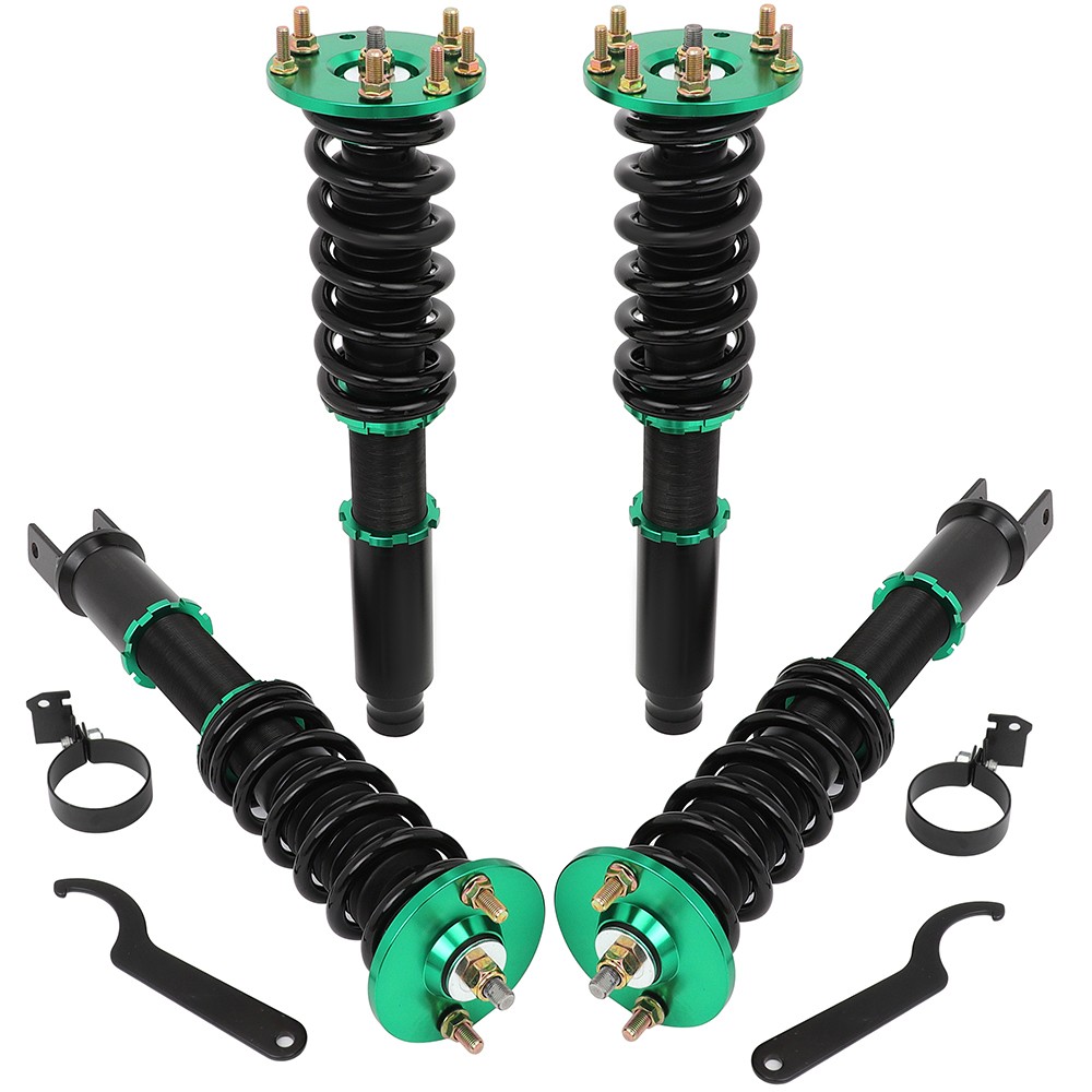 For 08-12 Honda Accord Kits Shock Suspension Springs Adj Height Coilovers 4pcs