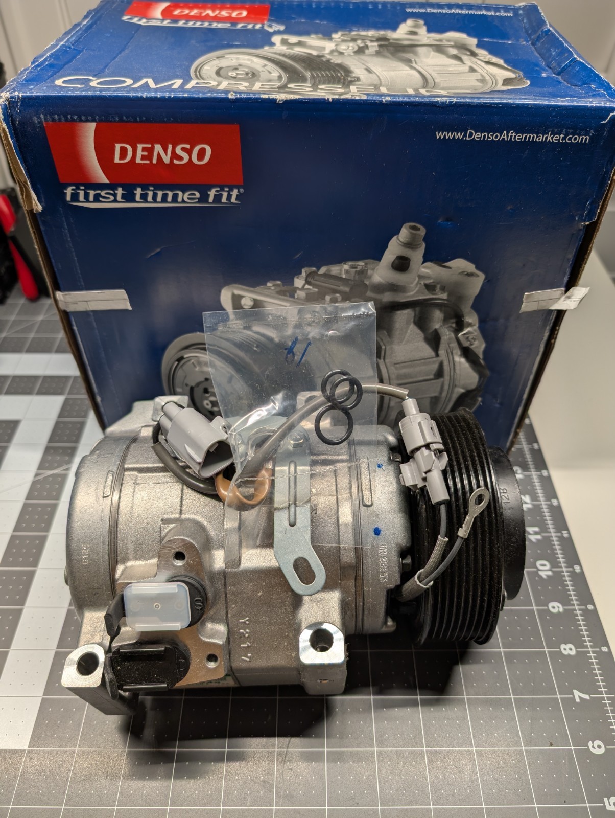 Denso 471-1026 A/C Compressor and Clutch for Toyota Tundra V8 2010-2016