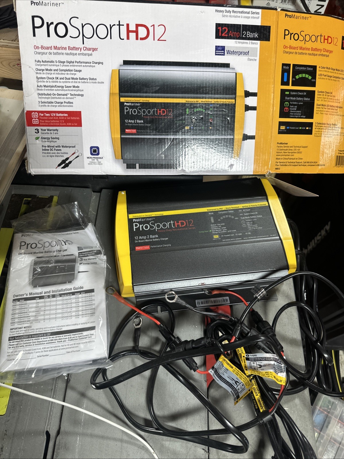 ProMariner ProSport HD 12 Gen 4 Marine Boat Battery Charger 12A 2-Bank ProMariner ProSport HD 12 Gen 4 Marine Boat Battery Charger 12A 2-Bank