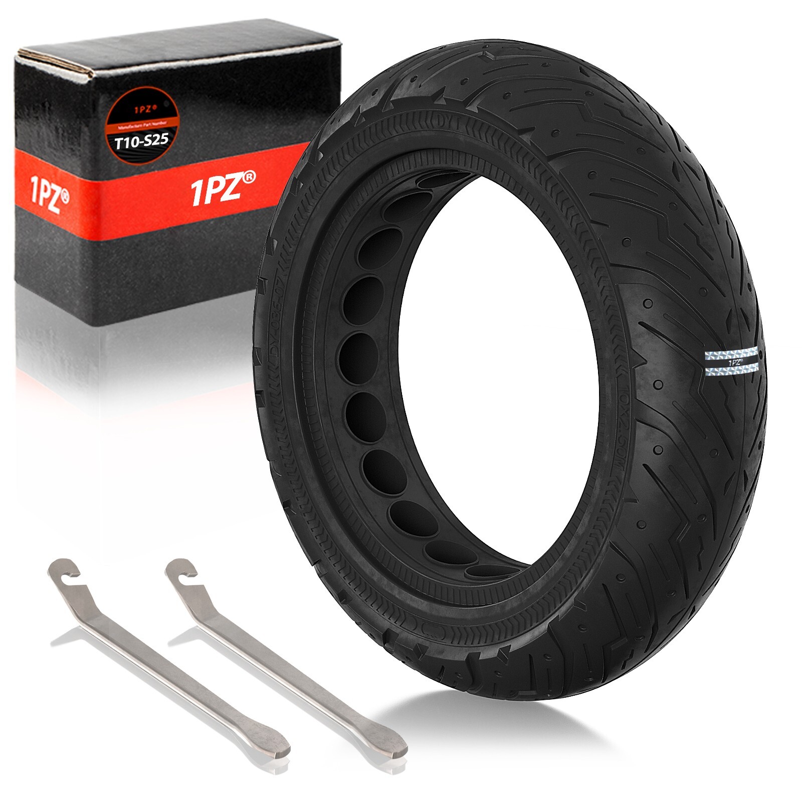 10x2.5-6.5 Solid Rubber Tire For G30P G30LP F40 Electric Scooter Puncture Proof